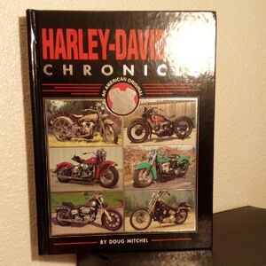 Harley-Davidson Hardcover Book - Black and Red Cover with Motorcycle Collage